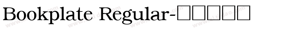 Bookplate Regular字体转换
